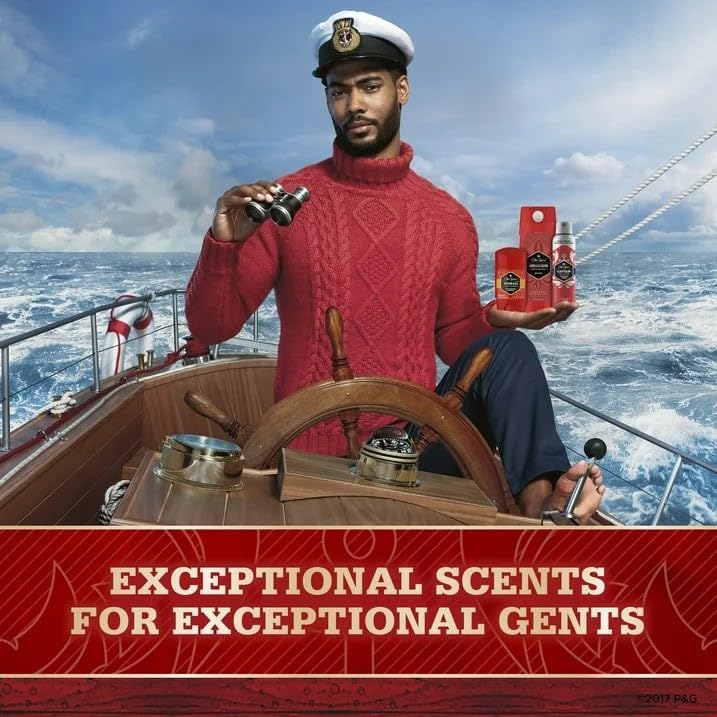 Old Spice Anti-Perspirant and Deodorant Stick, Captain, 2.6 oz (Pack of 2)