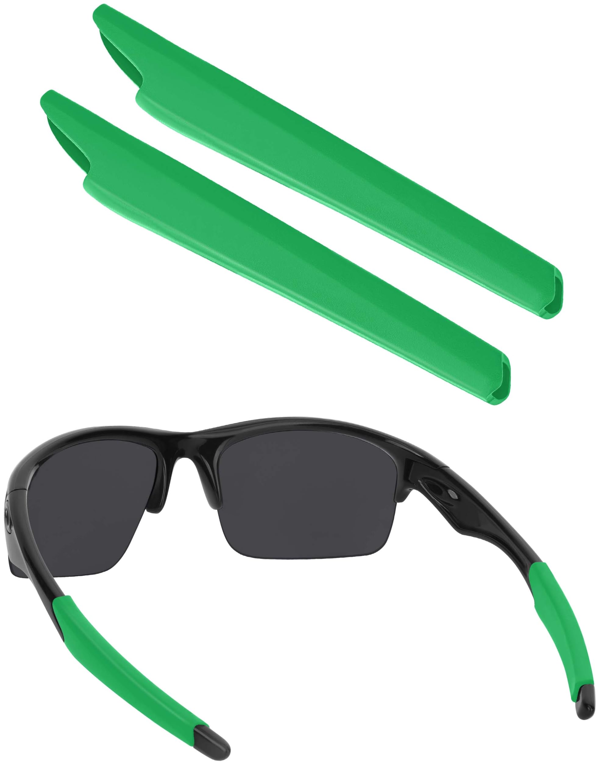 BLAZERBUCK Replacement Temple Sleeves Ear Socks for Oakley Bottle Rocket OO9164 Sunglass - Dark Green