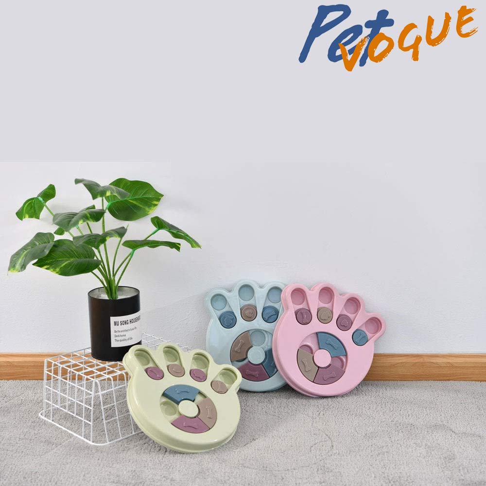 PetVogue Ciotola per cani con alimentazione lenta, giocattolo puzzle per erogare dolcetti, giocattoli da gioco per animali domestici per addestramento QI e mangimi, dispenser interattivo per alimenti,
