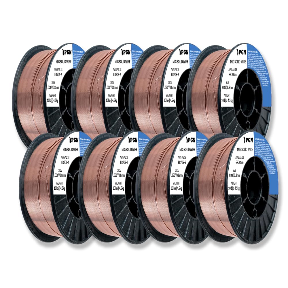 PGN ER70S-6 .030" (8 Pack) Solid MIG Welding Wire - 10lb Spool
