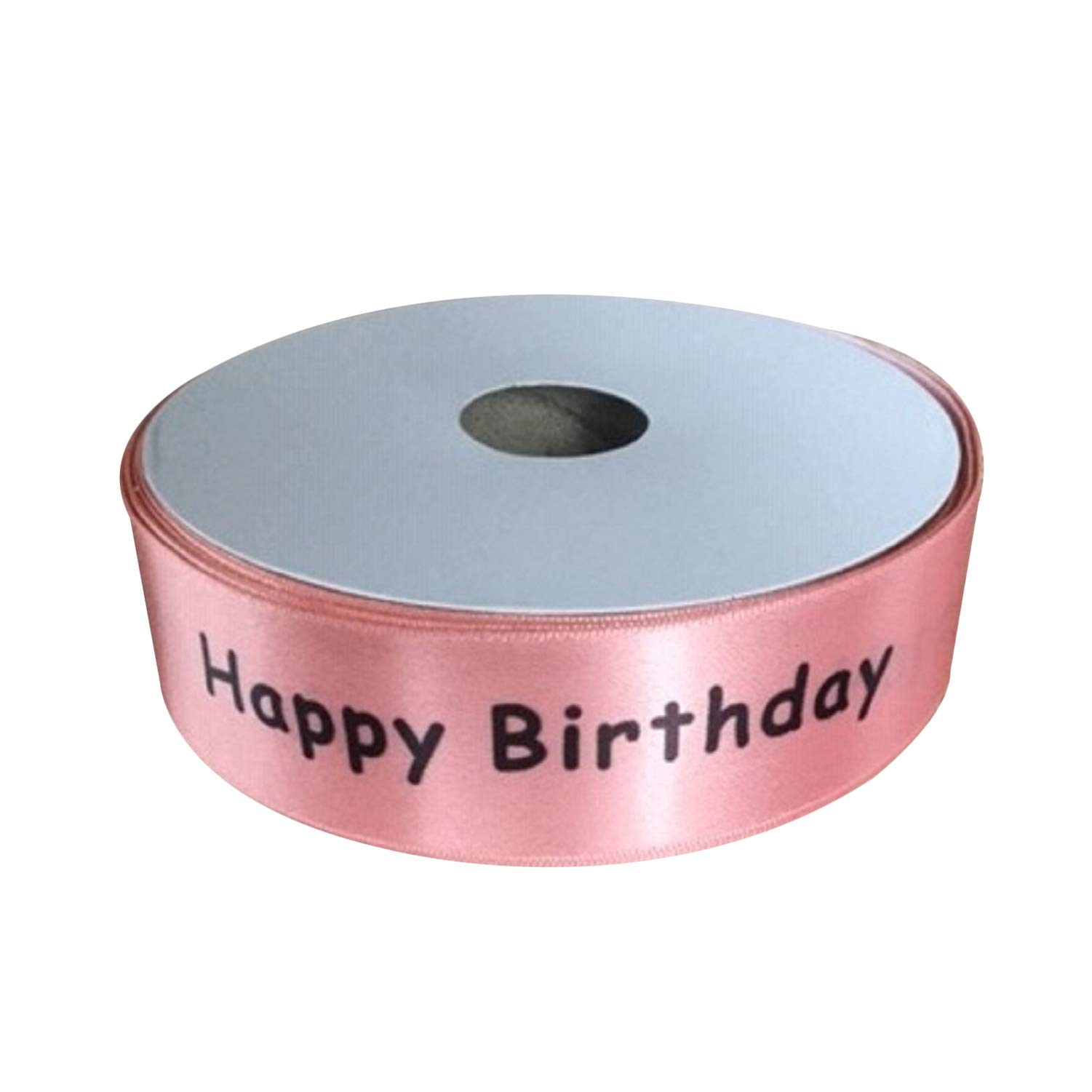 BMC-Designs Rose Gold Happy Birthday Satin 3.2CM Wide Cake Decoration 1M Ribbon Trim Gift WRAP Eighteenth UK Seller