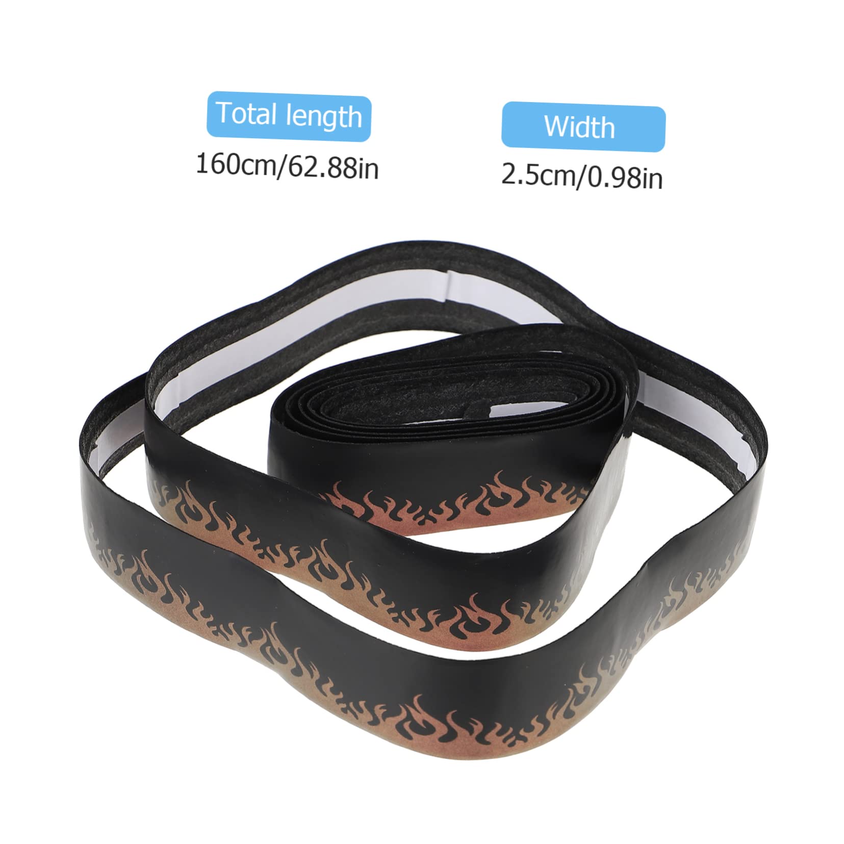 Happyyami 1Pc Elastic Grip Belt for Fishing Rods and Badminton Flame Sweat Absorbent Band Slip Design Durable Fishing Supplies Improves Grip Performance