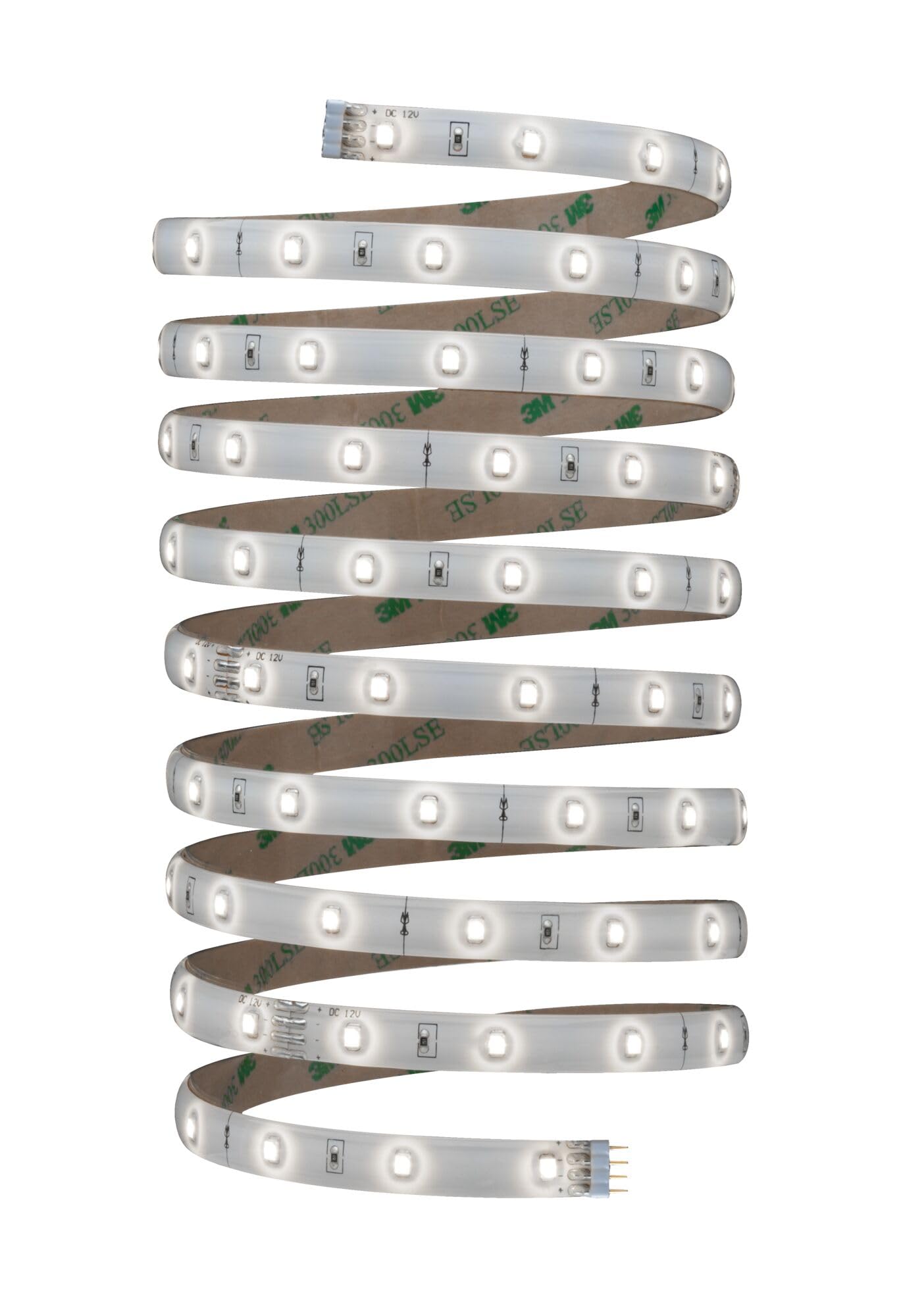 Paulmann 70593 YourLED Strip 3 m 6000 K Daylight White White LED Strip Clear Coated 7.5W Lighting Strip 800 lumens Light Strip 120 LEDs 12V DC