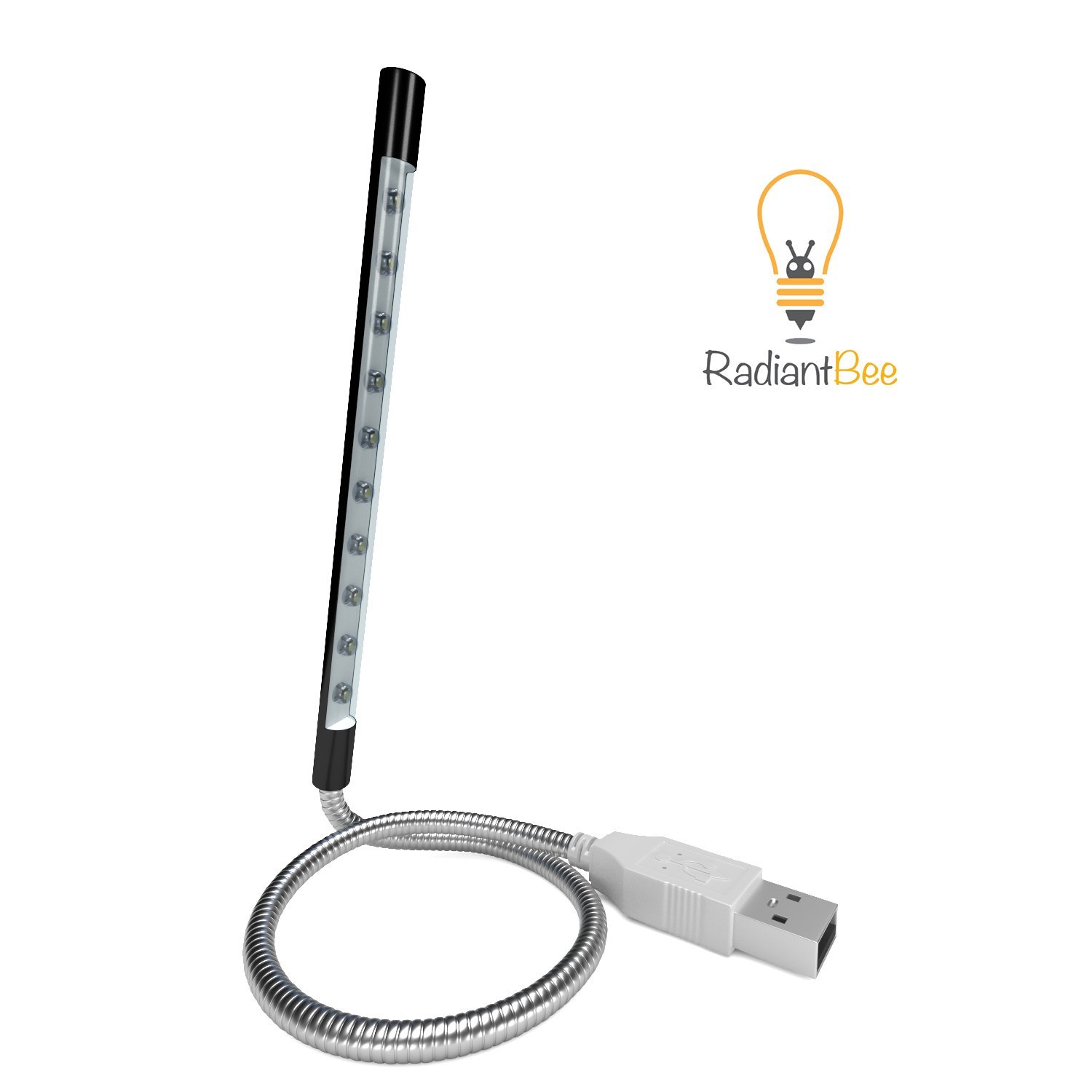 Bright USB Light with On/Off Touch Switch - Best for Reading, Working, Studying & More - Adaptable, Portable, Flexible - Plugs Into Your Computer, Laptop & Anything with a USB Port