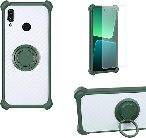 Kalley - Funda para Kalley Black c compatible con Kalley Black c, con protector de pantalla de vidrio templado, policarbonato duro + silicona suave,