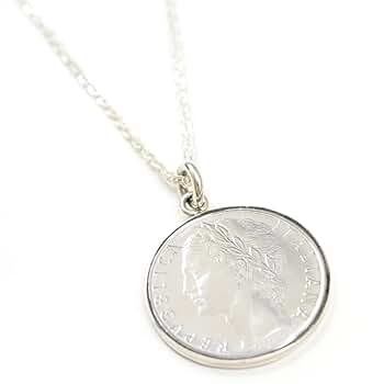 イタリア バイメタル コイン REPVBBLICA 女神 ネックレス 美品 Amazon | [石輝] シルバー925 コイン ペンダント ネックレス