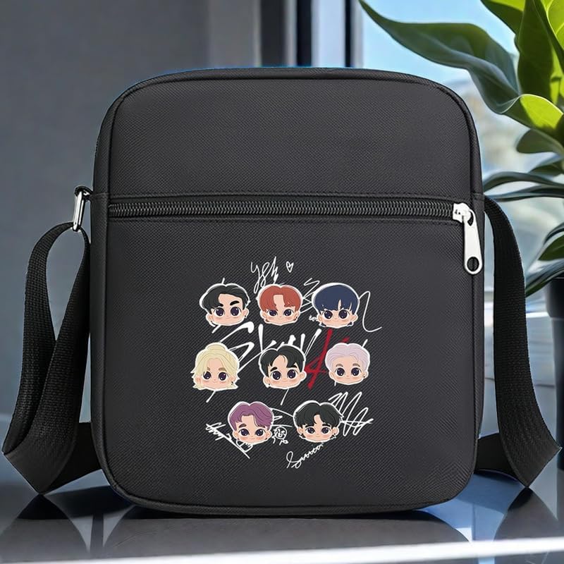 K-pop Merch Stray Kids Merch Crossbody Bags for Women Men Crossbody Purse with Zipped Pockets Handbag Shoulder Bag - Image 7