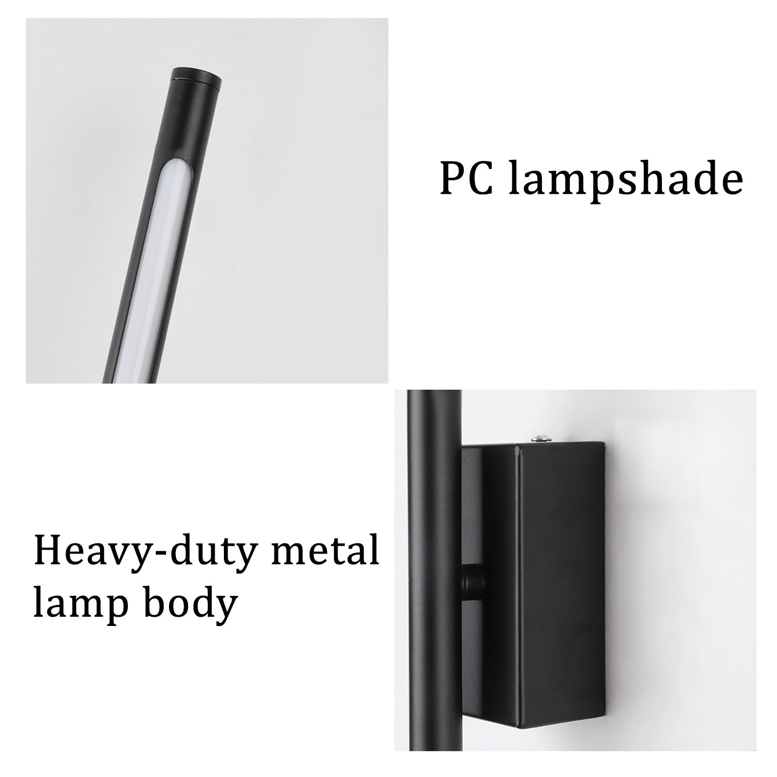 LED Wandleuchte Innen Modern Design Lange Wandleuchten Flurlampe Bildbeleuchtung Metall Aluminium Wandbeleuchtung für Schlafzimmer Wohnzimmer Treppenhaus Esszimmer (Bronze Natürliches Licht,60cm)