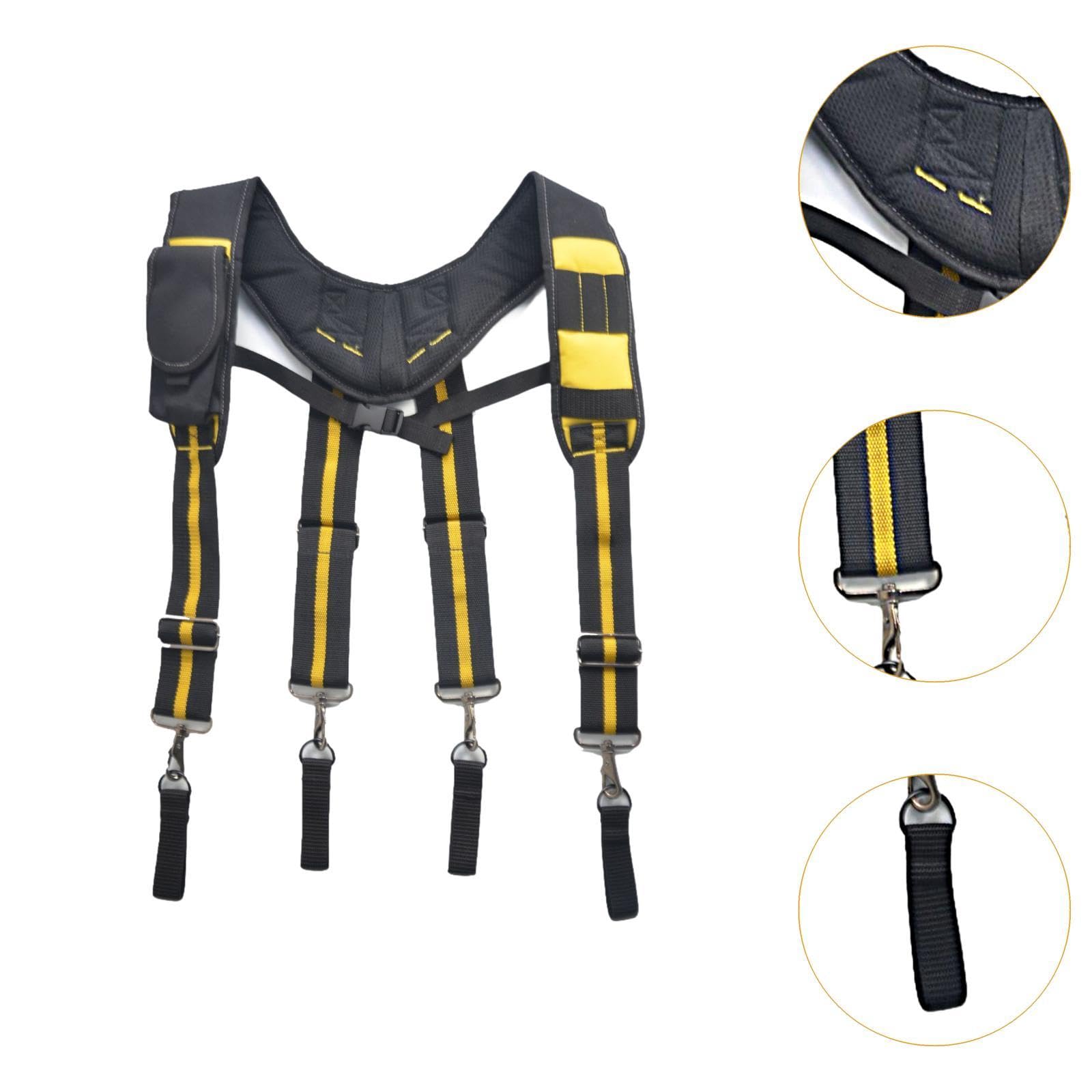 Bretelles pour Ceinture Porte-outils, Ceinture de Travail Confortable et Rembourrée, X Type