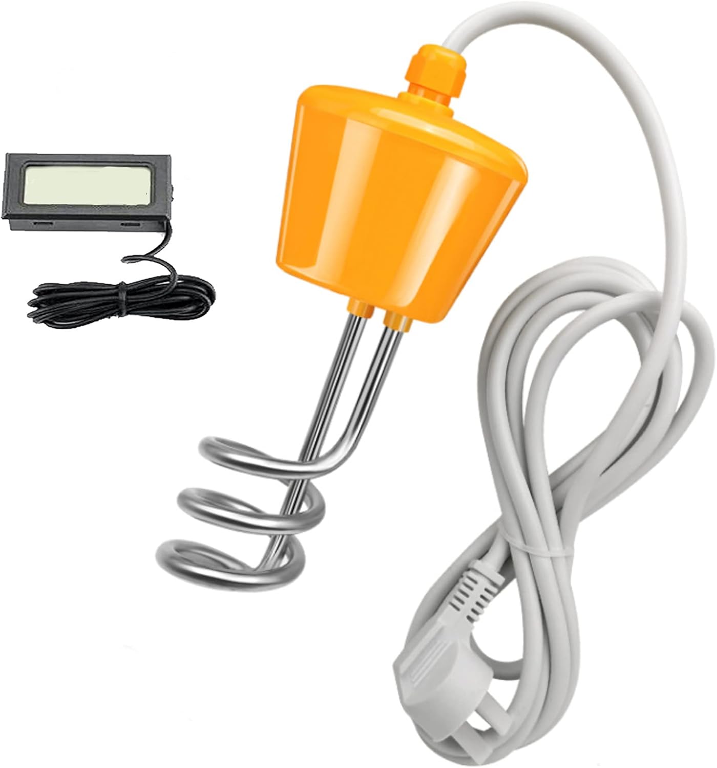 SLASHCOOL Immersion Water Heater,Floating Stainless Steel Electric Heater Boiler Heats 5 Gallons of Water in Minutes,Great for Small Bath Tub/Inflatable Swimming Pool - U.S Version : Patio, Lawn & Garden