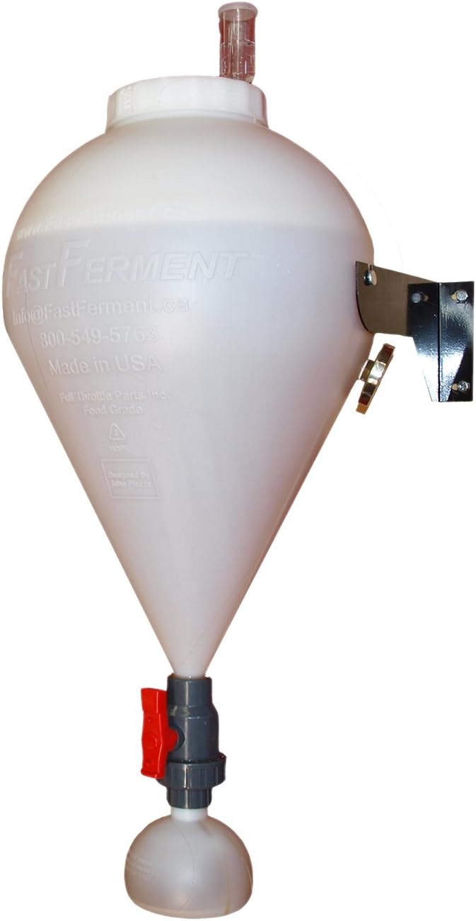 FASTFERMENT 70-K6G9-6R5S Plastic Conical Fermenter - Wine Fermentation Kit Primary Carboy Fermenter, 7.9 Gallon Wine Starter