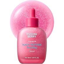 EQQUALBERRY NAD+ Peptide Boosting Smoothie Serum &ndash; Anti-Aging Korean Skin Care with 5 Ceramides &amp; Vegan Collagen, Hydrating Antioxidant Serum for Firmness, Wrinkles &amp; Radiant Glow (1.01oz / 30ml)