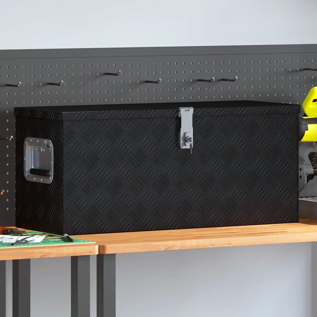 Genérico Caja de Aluminio 70x24x42 cm Forma trapezoide Plateada,Bricolaje,Accesorios de Bricolaje,Organización y Almacenamiento de Herramientas,Cajas de herramientas-142942