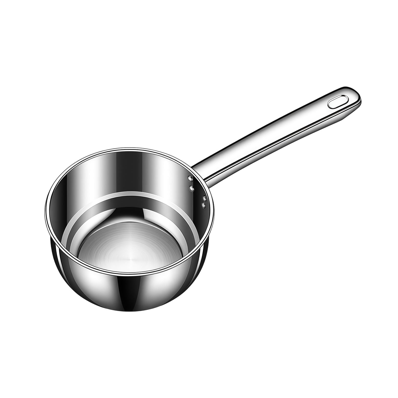 Tsophreniq Handle Water Dipper,Stainless Steel Scoops Multipurpose Bath Ladle with Hanging Hole for Kitchen Gardening Stainless Steel Ladle Short Handle