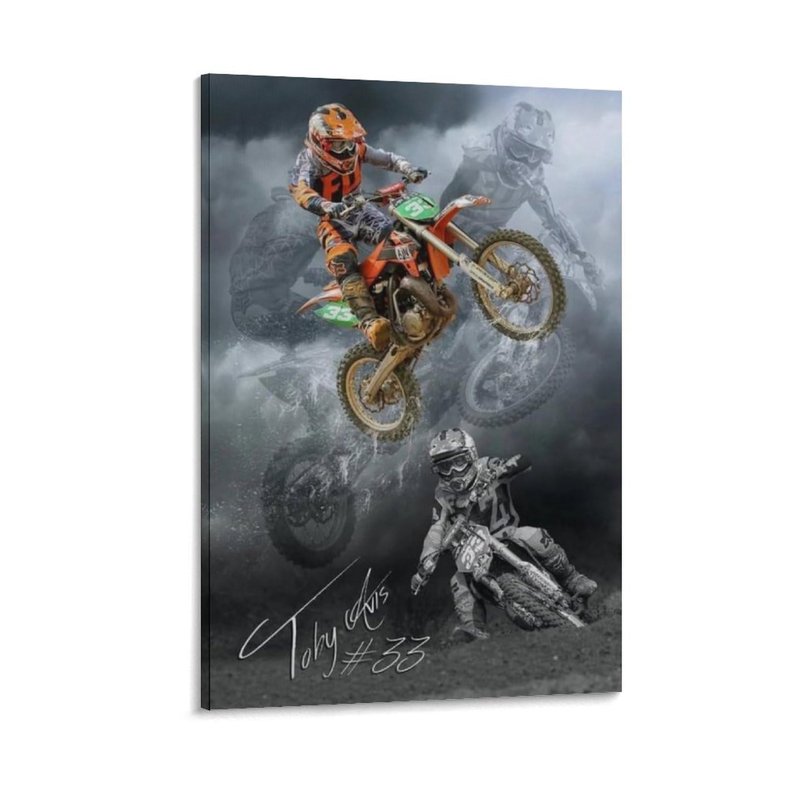 ASUIU Eli Tomac Canvas Poster Print Photo Art Painting Canvas Poster Home Modern Decor Posters 12x18inch(30x45cm)