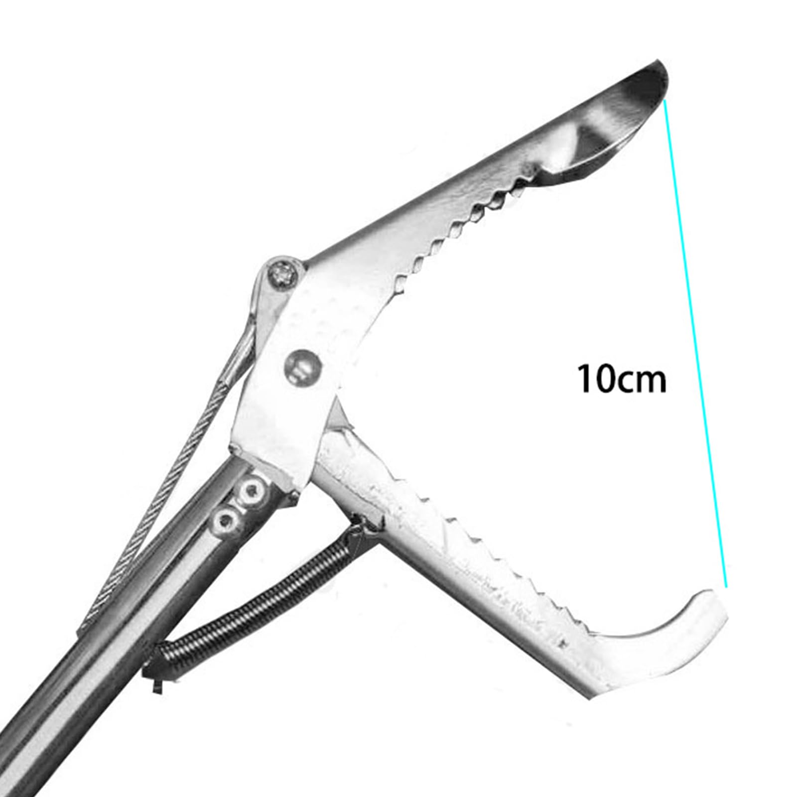 Pince à serpent pliable en acier inoxydable pour reptiles 120 cm