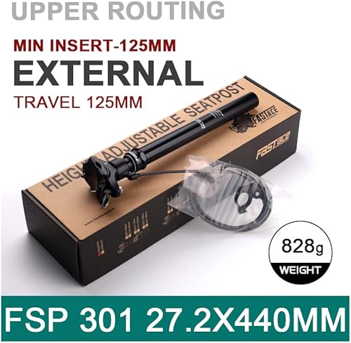 Miniatura 6 de Bibike Poste cuentagotas 27.230.430.91.244 in x 17.323 in Longitud 4.921 in Cable externo remoto de viaje