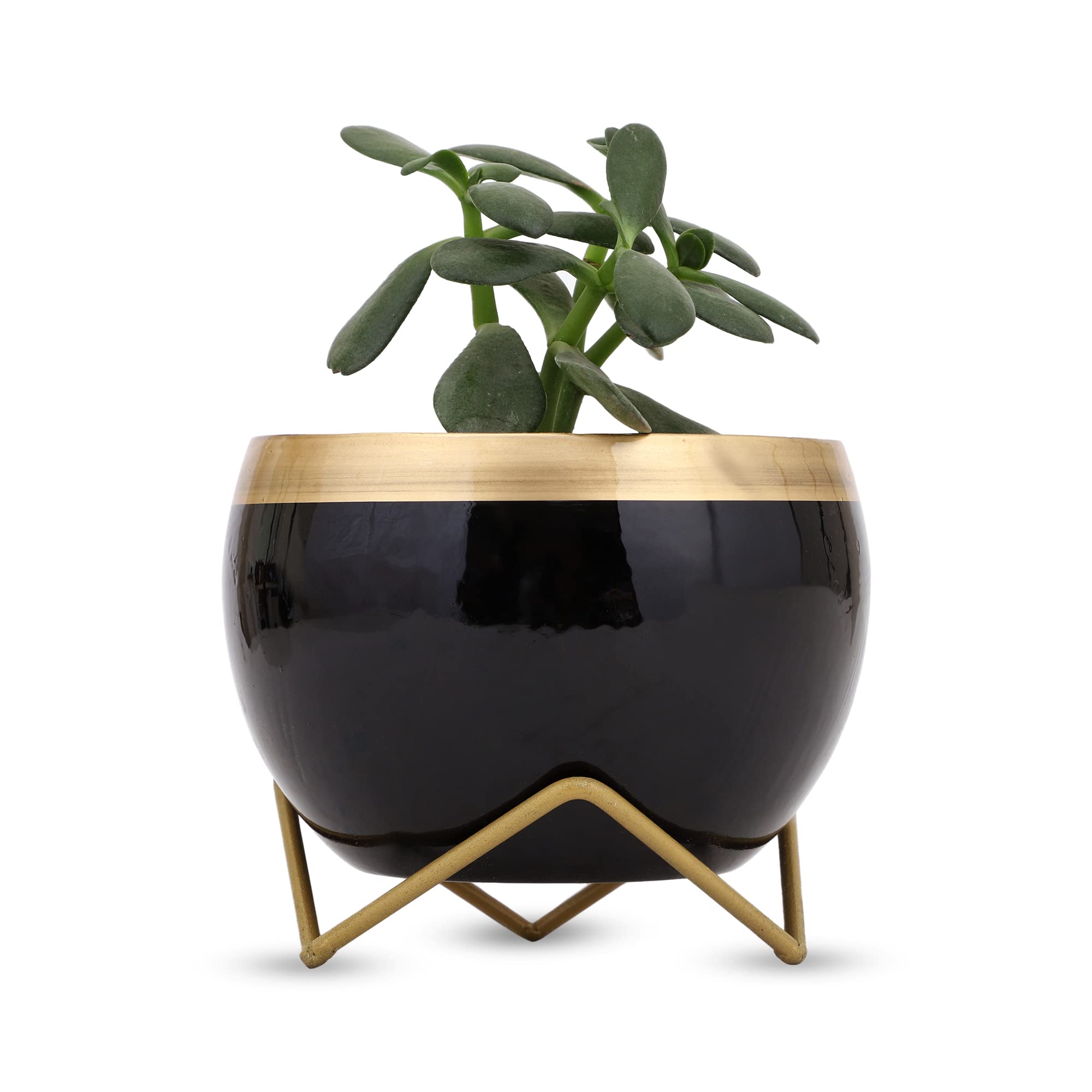 vudy Indoor Plants Pots | with Stand -Decorative Pots for Indoor Plants Rust Free Metal Planter for Living Room, Balcony and Garden Decor (Plants not Included) (Design4) (B09FB3B8JF) Amazon Price History, Amazon Price Tracker