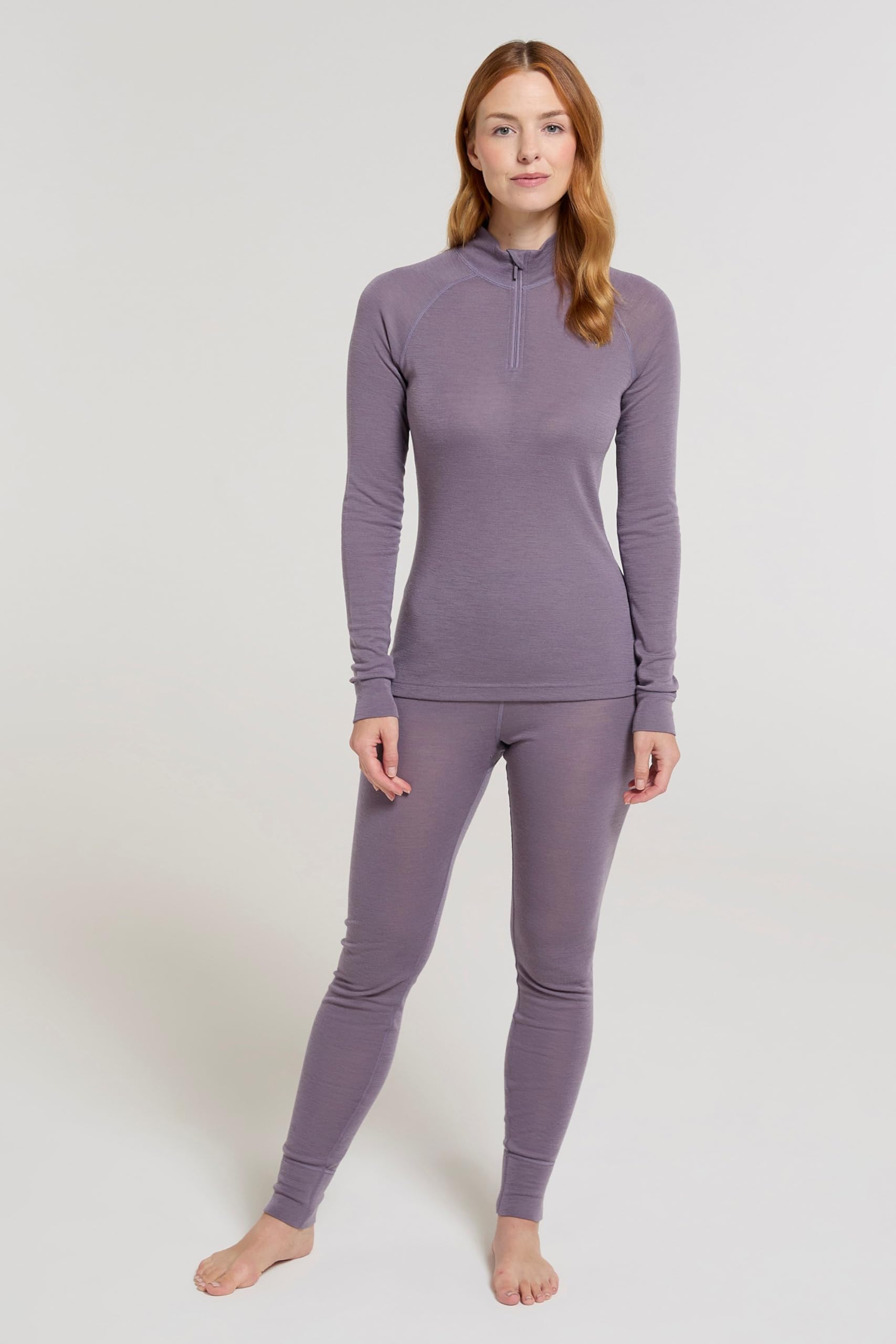 Mountain Warehouse Camiseta térmica para Mujer Merino - Camiseta térmica de Manga Larga para Mujer, Ligera y de fácil Cuidado - Lo Mejor para el Invierno