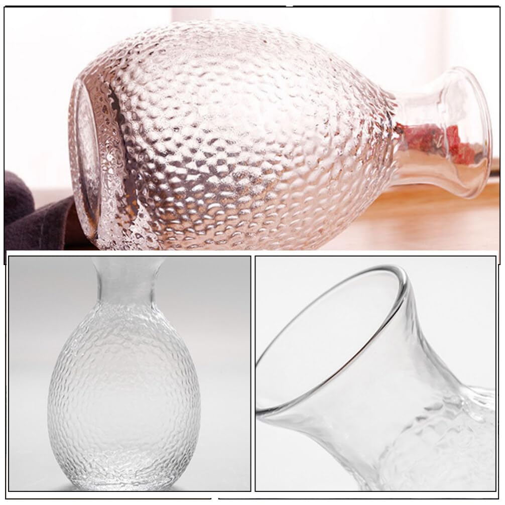 BESTonZON Handmade Japanese Sake Pot Decanter Warmer Mug Sake Set Glass Bottle Home Decor