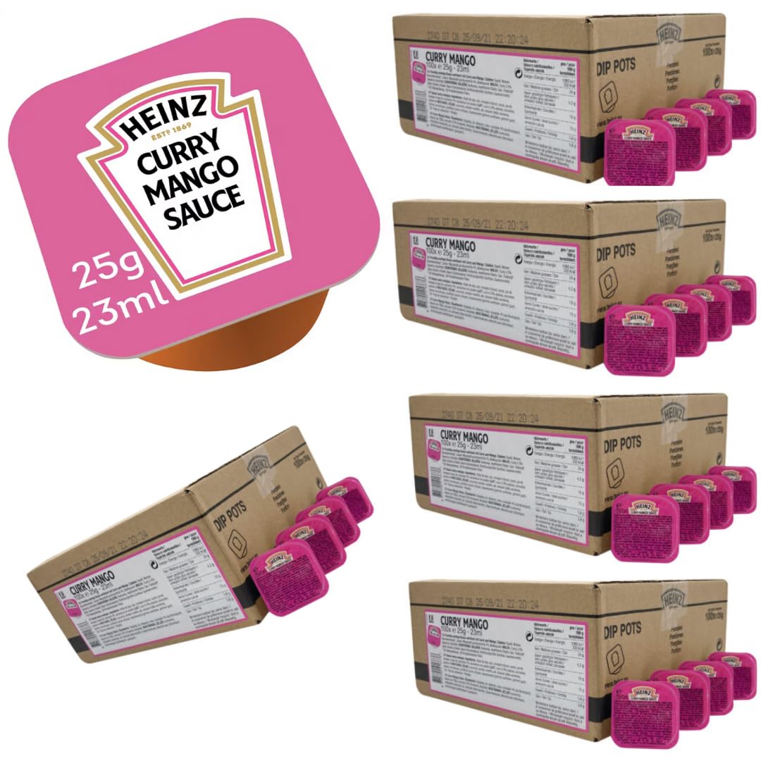 Heinz Curry Mango Sauce 500 Portionen x 23 Mililiter + Pufai