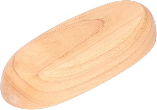 Miniatura 8 de Bandeja para servir en forma de barco de madera con forma de barco para servir alimentos líneas transparentes de madera duradera para ensalada plato
