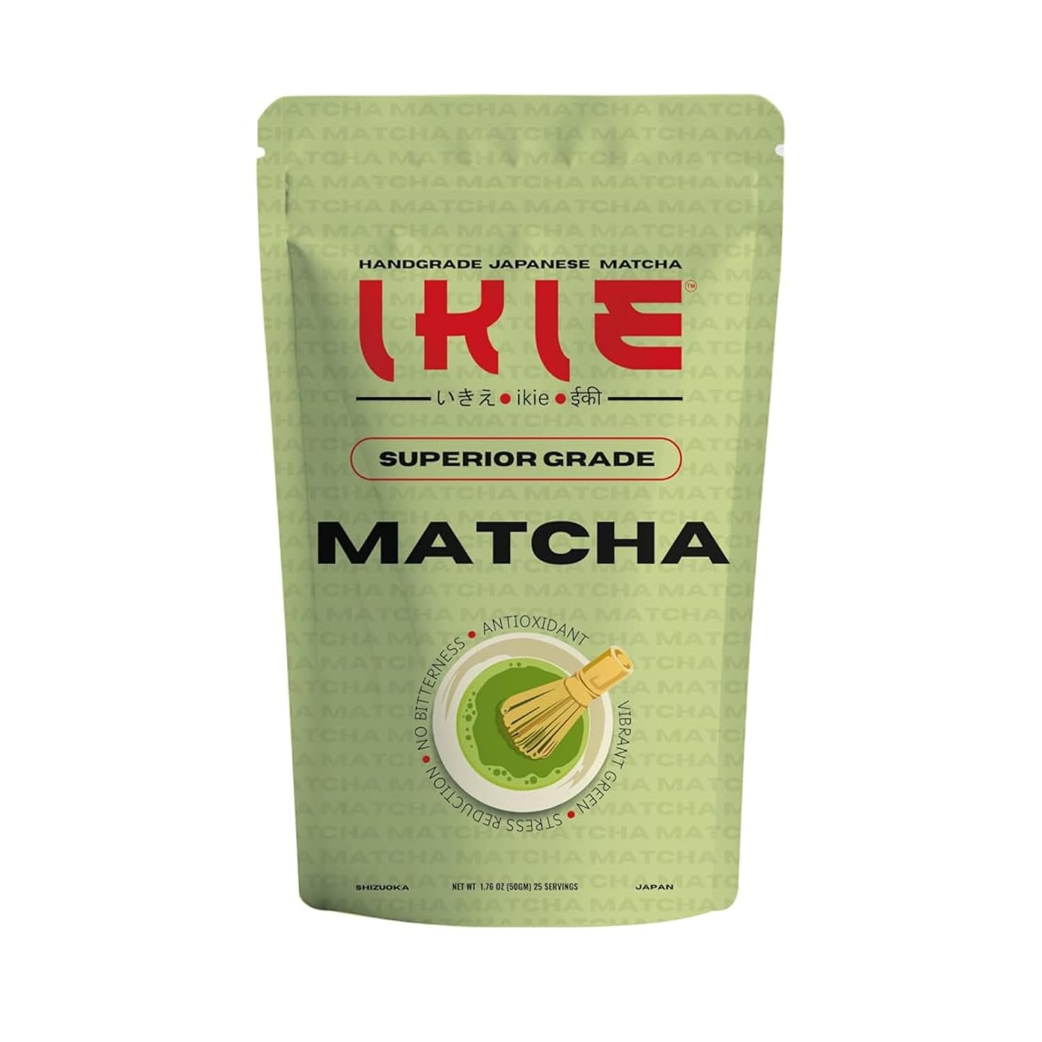 IKIE Matcha Green Tea Powder 50g | Japanese Premium Grade Matcha | Shizuoka Origin | Matcha Tea Powder for Energy & Focus | Ideal for Latte & Smoothies-image-7