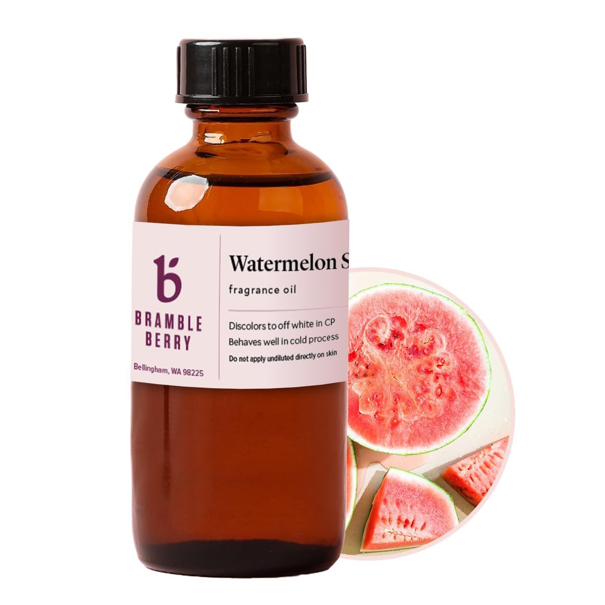 Bramble Berry Watermelon Sugar Fragrance Oil | Watermelon Sugar Scent for Soap Making, Candle Making, Lotion &amp; Bath Bombs | Skin Safe, Vegan, Paraben &amp; Phthalate Free, DIY Craft Essential