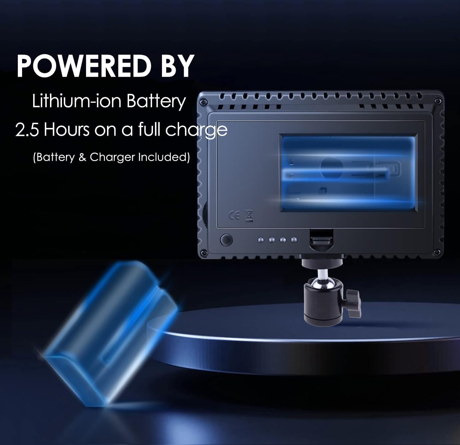 Amazon.com : 100W Rechargeable LED Video Light Compatible with
