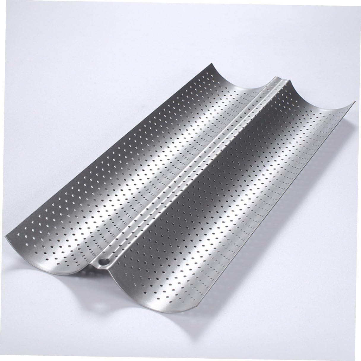 2piezas Molde Para Hornear Ondulado Molde Para Pan Francés De Acero Inoxidable Revestimiento Antiadherente y Cavidades Para Uso Doméstico y Profesional