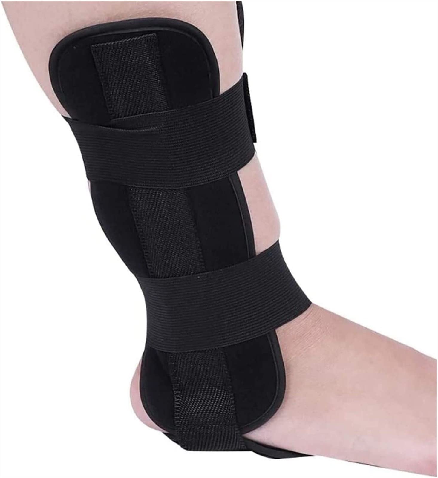 WDSOPK Adjustable Drop Foot Orthosis Ankle Joint Bandage, Pain Relief Plantar Fasciitis Stabilizing Rods Orthotics Night Splint for The of Plantar Fasciitis (L)