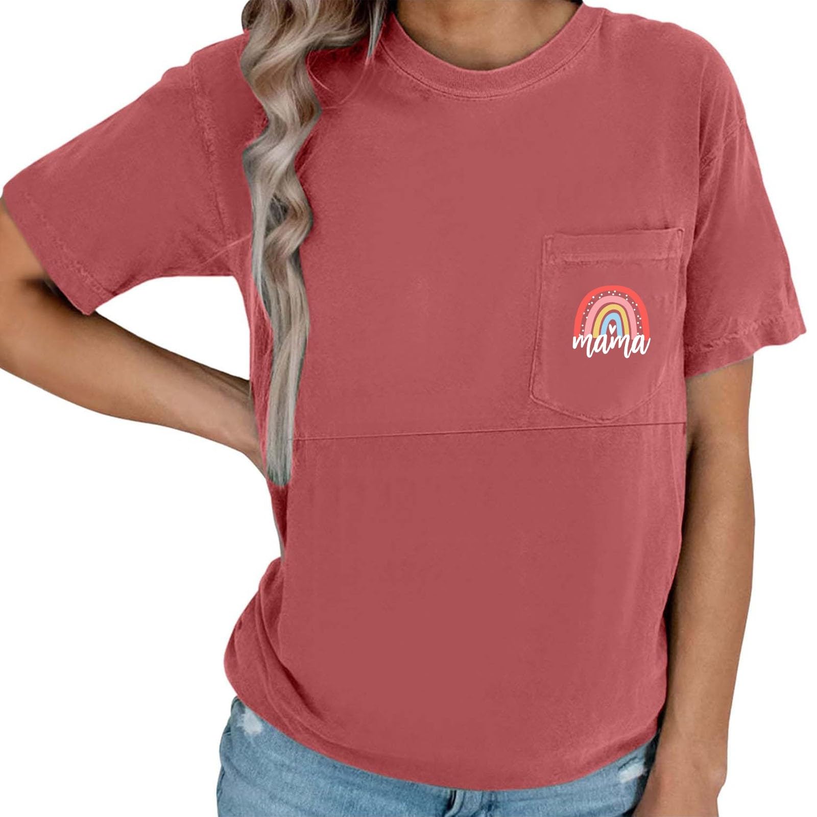 Tee Shirt Allaitement Femme Zip,Manches Courtes Et Col Rond Haut Maternité Femme DissimuléEs Zip CôTé Top VêTements De Grossesse DéBardeur De Maternité Vetement Allaitement Ete T-Shirt