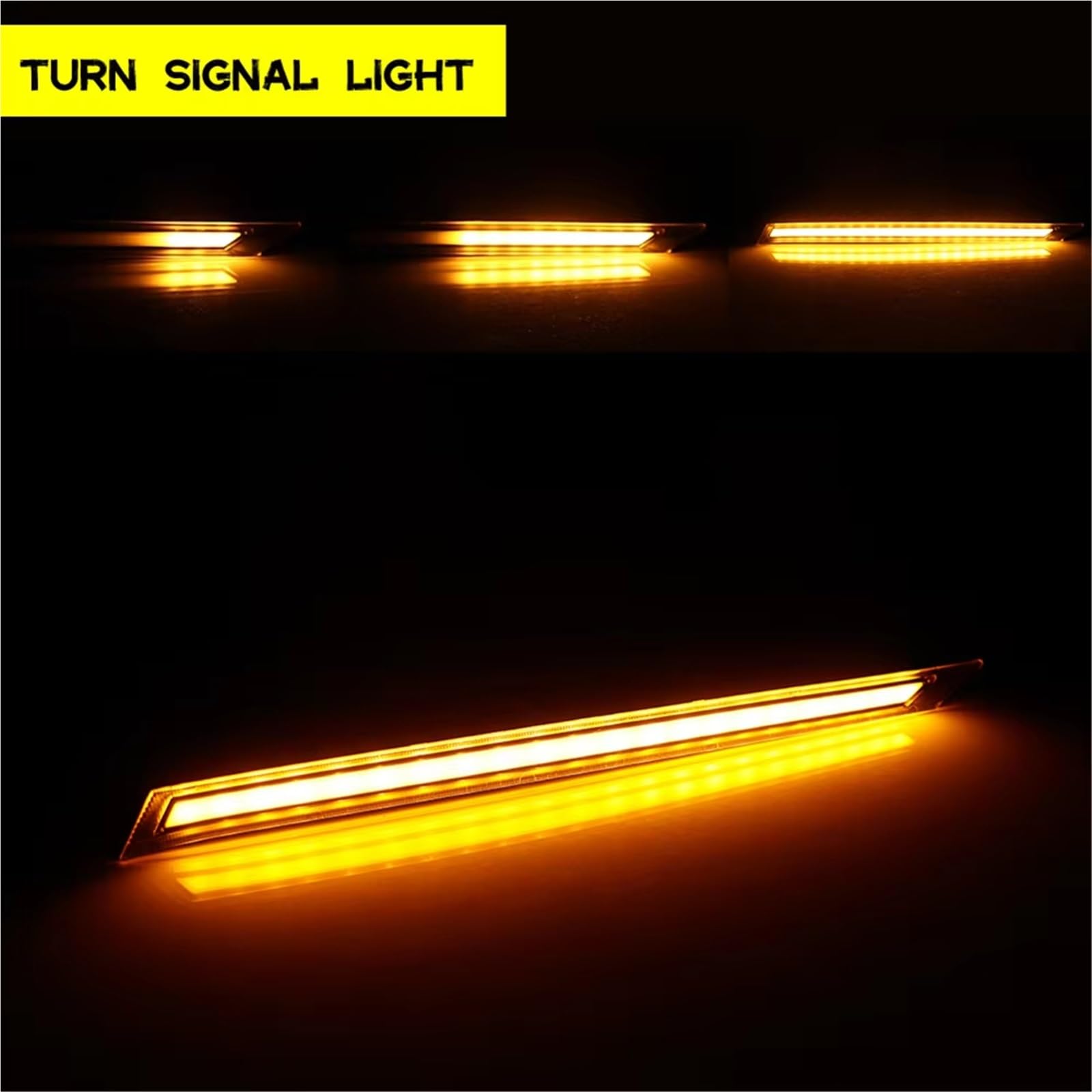 Generico Frecce Auto Per Toyota Per RAV4 2019 2020 2021 LED Bianco Anteriore Vano Motore Cofano DRL Luci Marcia Diurna Ambra Indicatori Direzione Indicatori di direzione(Smoked Lens)