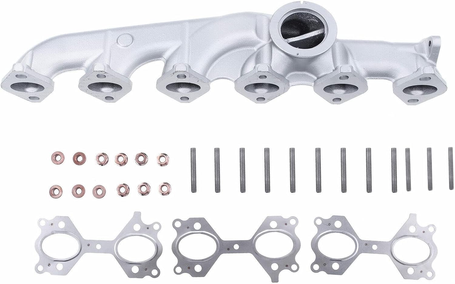 COLECTOR de ESCAPE (REFORZADO) compatible con BMW serie 5 E60 525d / 530d - compatible con referencias 11627788422 11622248166 18407788422 7788422 2248166 7788422