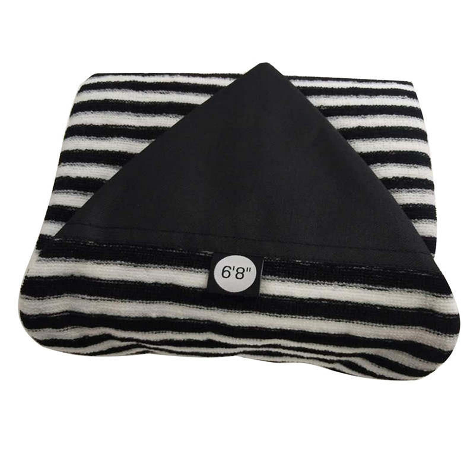 Protective Bag Surf Board Sock Surfing Stretch Sock Cover Surfing Accessories (Color : 6ft8 Black and White)