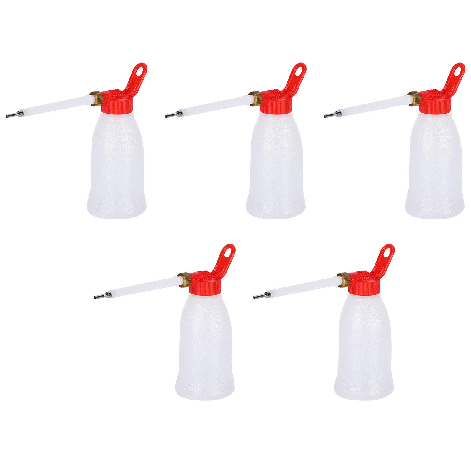5 Pieces Nozzle Oiler, Sewing Machine Oiler, 200ml Sewing Machine Rooms for Machinery Factories
