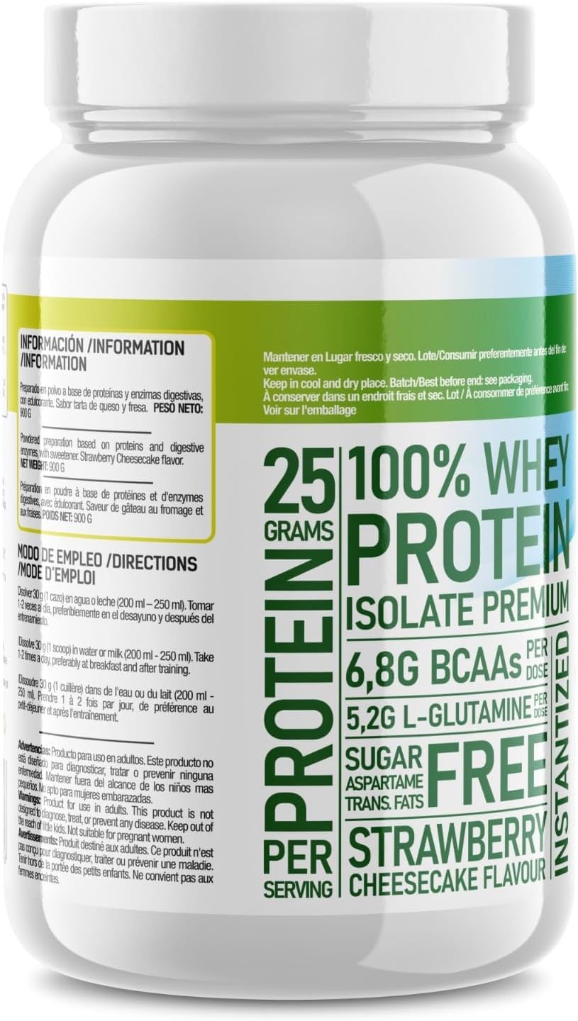 EFNE Isolate CFM Whey Proteína Neutra 900 g | Proteína Aislada de Suero de Leche CFM con DigeZyme® | 89% Proteína | Sin Azúcar Añadido | Glanbia Promiko® | Preparado Alimenticio