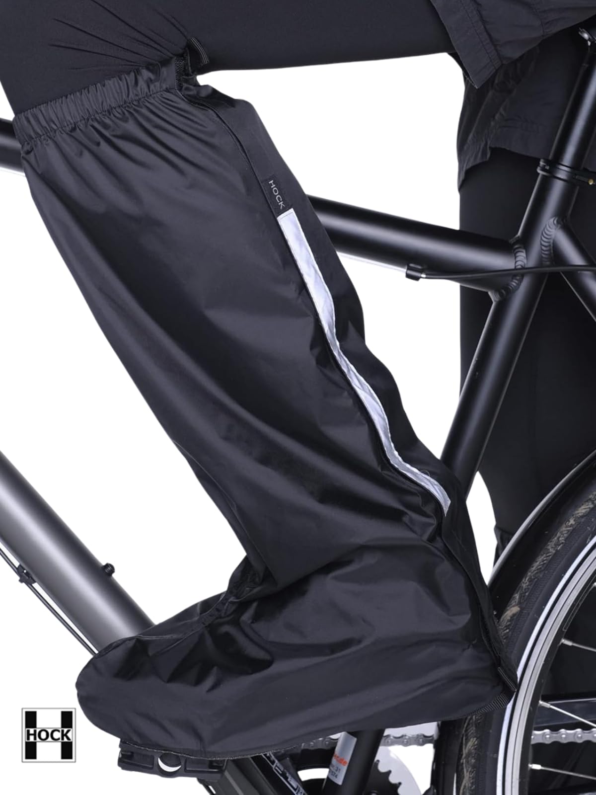 Hock - Copriscarpe per ciclismo, unisex, con catarifrangenti, 100% impermeabili, per uomo e donna