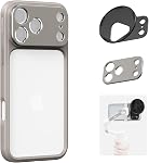 SmallRig FilMov Bumper Phone Case for iPhone 17 Pro, Hollow Back Design with Lens Backplate, 67mm Filter Adapter Compatible with Phone Gimbal Stabilizers, for DJI for Insta360, Orange- 5792