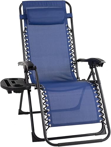 Sun-Ray 213074OVR1P Silla de gravedad cero de gran tamaño, color azul