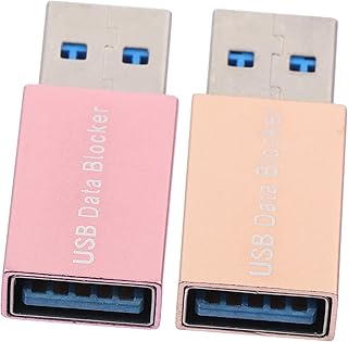 SOLUSTRE 2 Pcs Data Blocker USB Chargers USB Adapters USB Adaptor USB Blocker Charger Practice Safe Charging USB Blocker Secure USB Gender Change Connector USB Data Blocker USB Converter