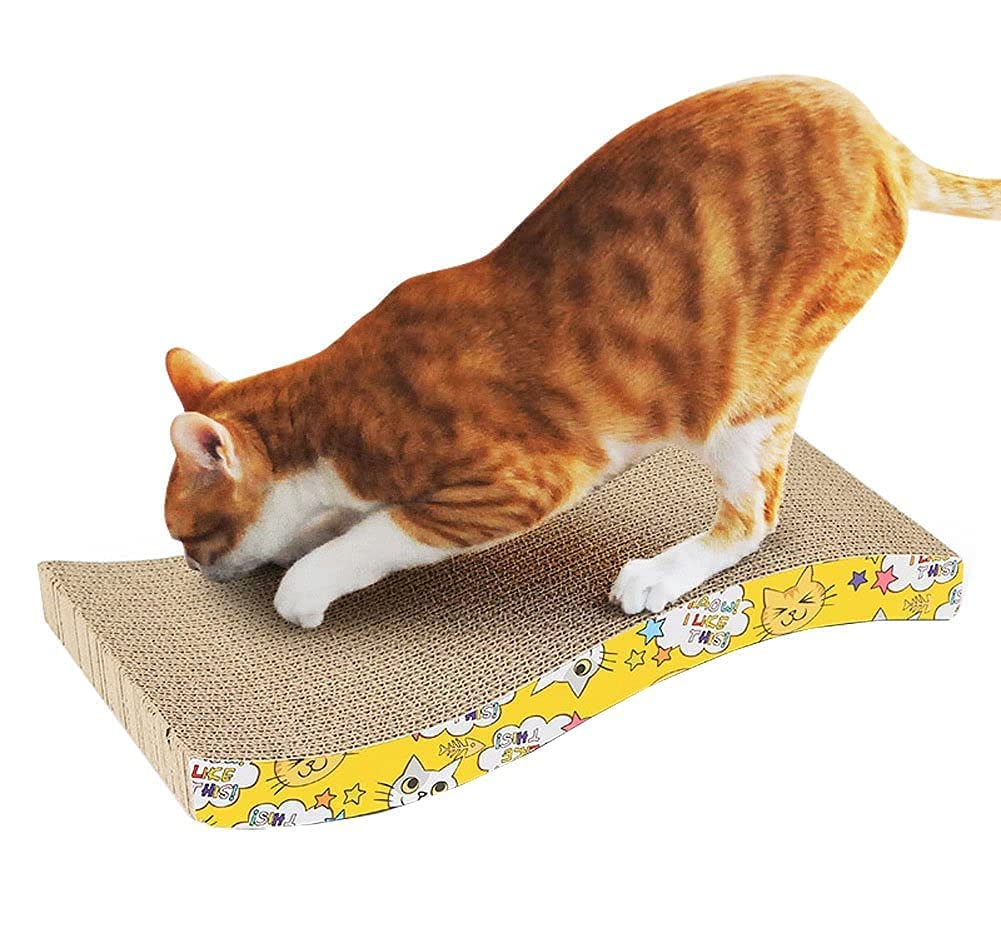 RvPaws Jumbo Size Scratching Board Natural Scratching Instinct Made of Environmental Friendly Material (Yellow) (B09QG7Q4CL) Amazon Price History, Amazon Price Tracker