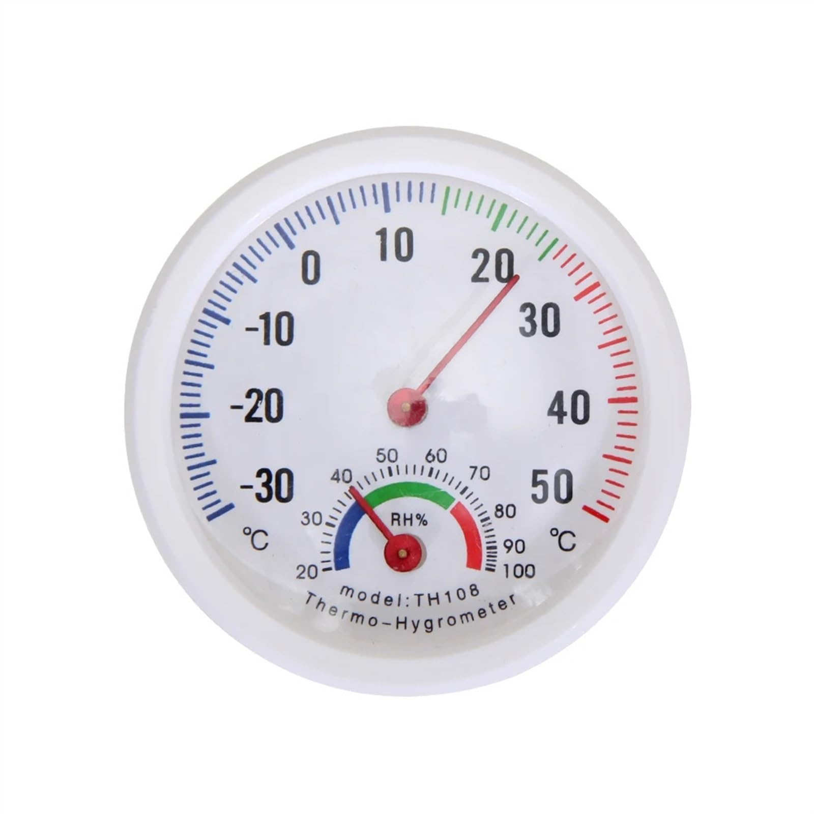 Starkes Thermometer, glockenförmig, analog, Hygrometer, leicht ablesbare Skala, Thermometer, -30-50 Grad, für Gärten, Terrassen