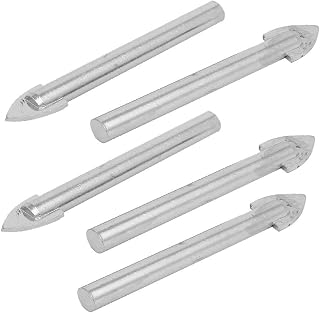 New Lon0167 10mm Tip Featured 73mm Long Alloy reliable efficacy Round drill hole Triangle Head Tile Drill Bits 5pcs(id:647 8b b0 4fb)
