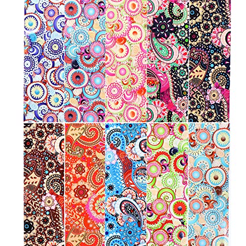 Tbrztr TBRZTR-408 10 Sheets Holographic Nail Foil Transfer Stickers, Bohemian Nail Art Foils Design, Starry Sky Color Full Wraps Nail Decals thumb #5