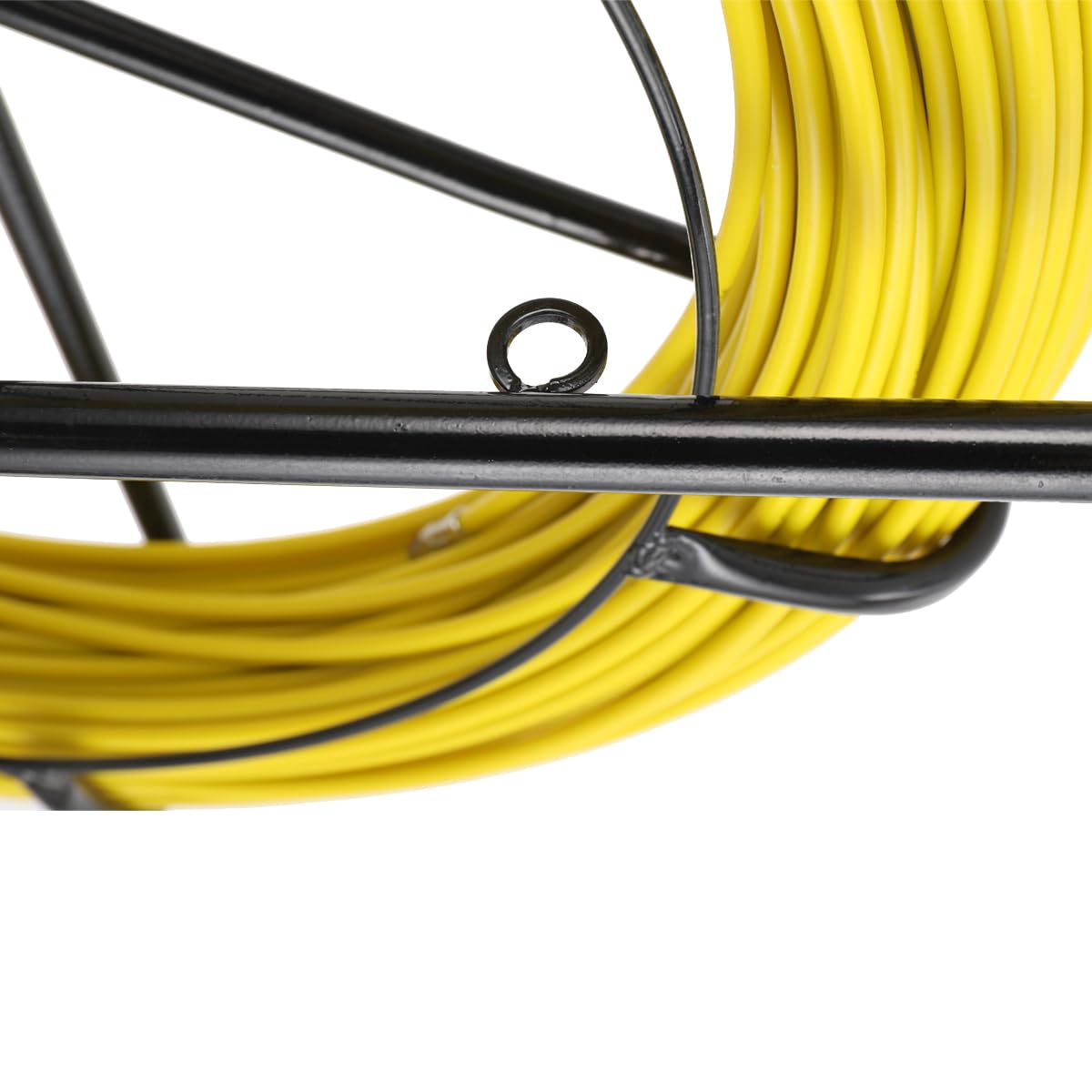 Rodador de Conducto de Fibra de Vidrio 6x100M con Soporte de Acero y Freno Herramienta de Instalación de Cable Eléctrico de Fibra de Vidrio con Jaula y Soporte