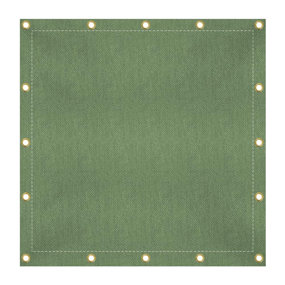 Covers & All Canvas Tarp Waterproof 16 Oz, 550 GSM 28 Mil Thick Heavy Duty Camping Tarp Multi-Purpose Tarpaulin for Camping, Residential Commercial & Industrial Use (10