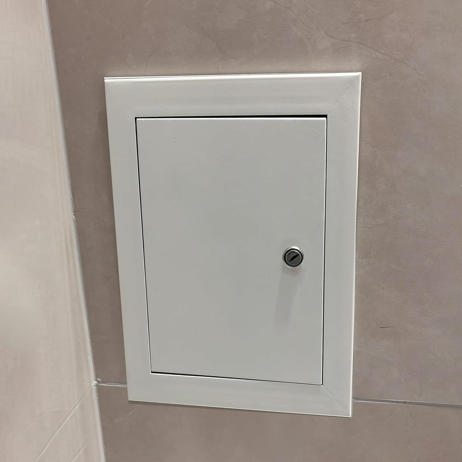 Fangqmm Multicolor Metal Attic Door, Lockable Wall Service Hole Cover, Access Panel Door For Ceiling/Wall, Metal Access Panel For Drywall/Concrete/Rv, Wall Hole Cover Inspection Door 70X70cm/28X28in