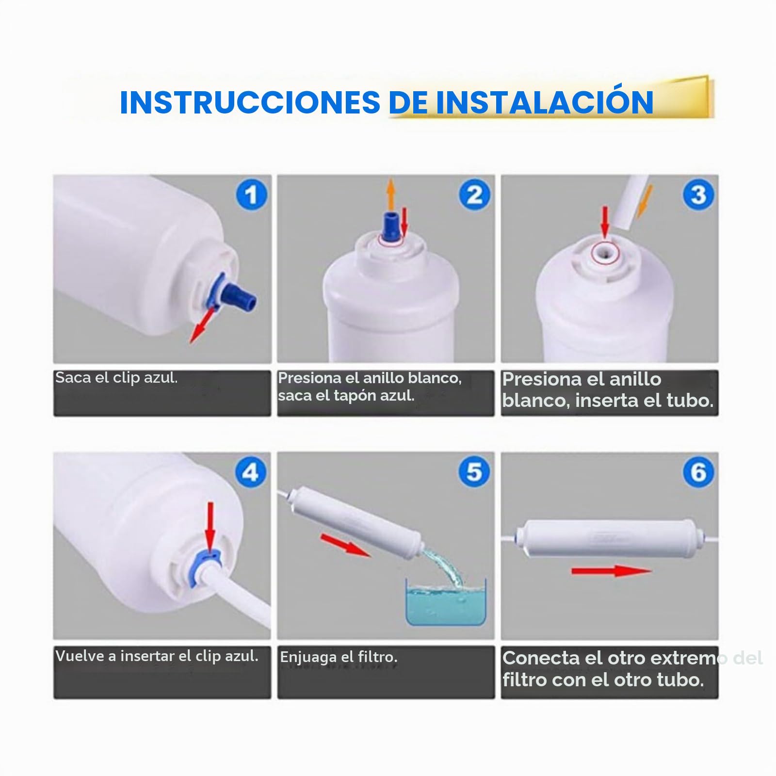 Compatible Con Samsung DA29-10105J. Filtro De Agua For Refrigerador. Compatible Con HAFEX/EXP WSF-100 Aqua-Pure Plus 5231JA2010B GE GXRTQR.