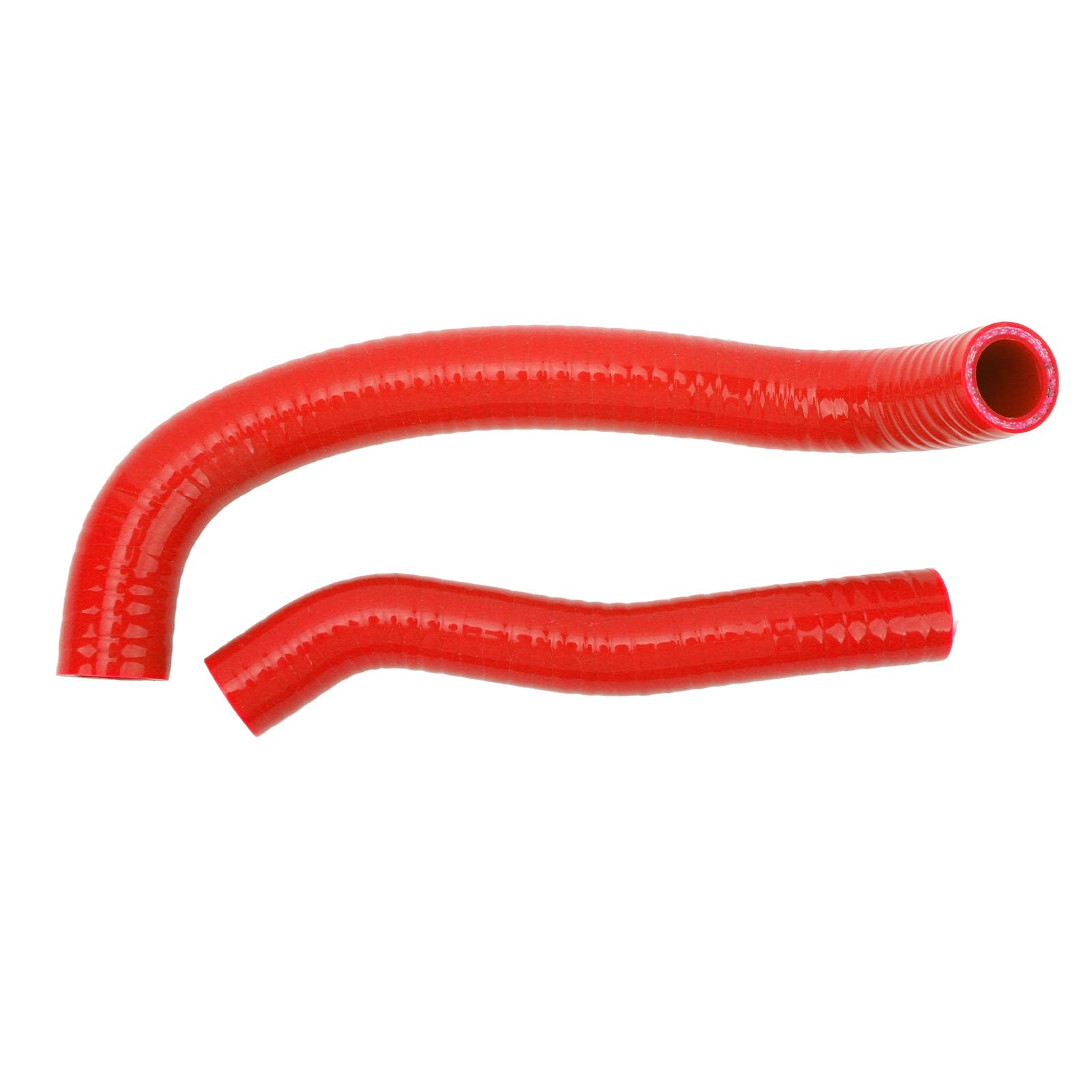 Kit Tubo Flessibile del Liquido di Raffreddamento per Radiatore in Silicone 2 Pezzi Sigillato a Prova di Perdite di Ricambio per DVX‑400 Dal 2007 Al 2008 (Rosso),parti del motore